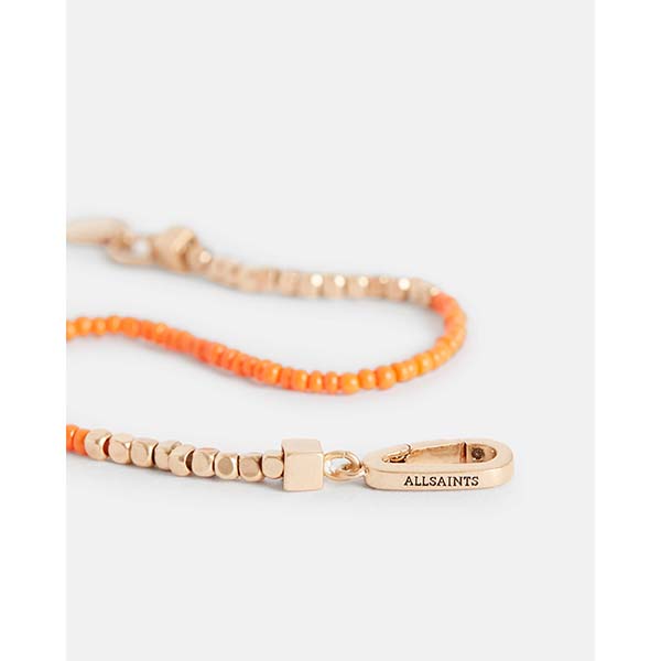 Allsaints Australia Womens Bora Bead Bracelet Brass/Orange AU74-745